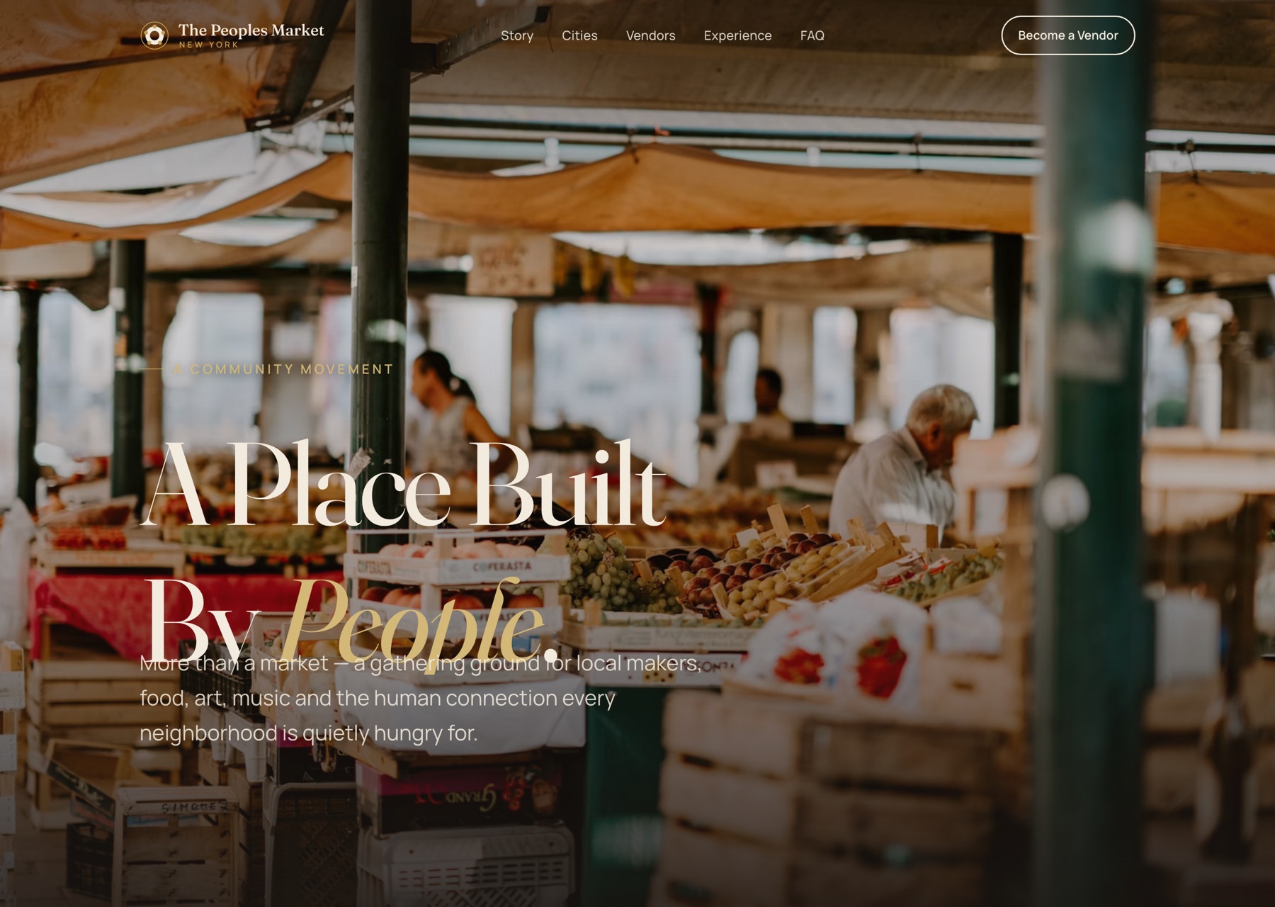 The Peoples Market website