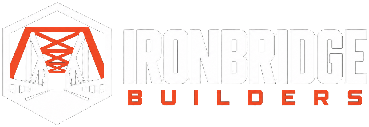 Sample logo concept, Ironbridge Builders, a studio concept brand