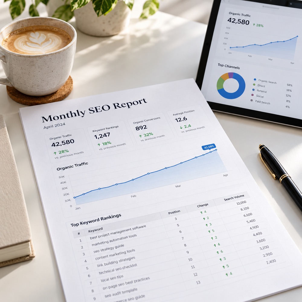 Monthly SEO report