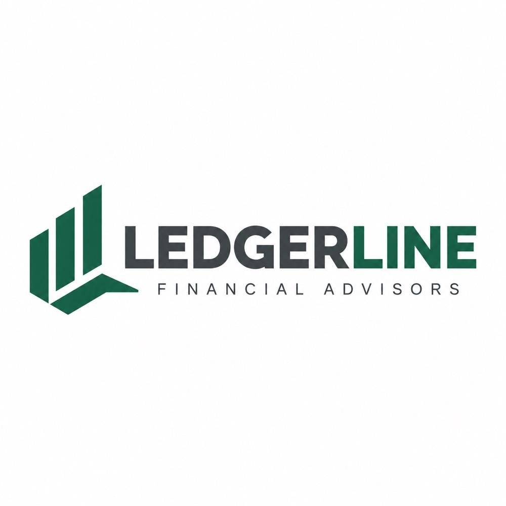 Ledgerline abstract logo, a concept brand made in the studio for this showcase