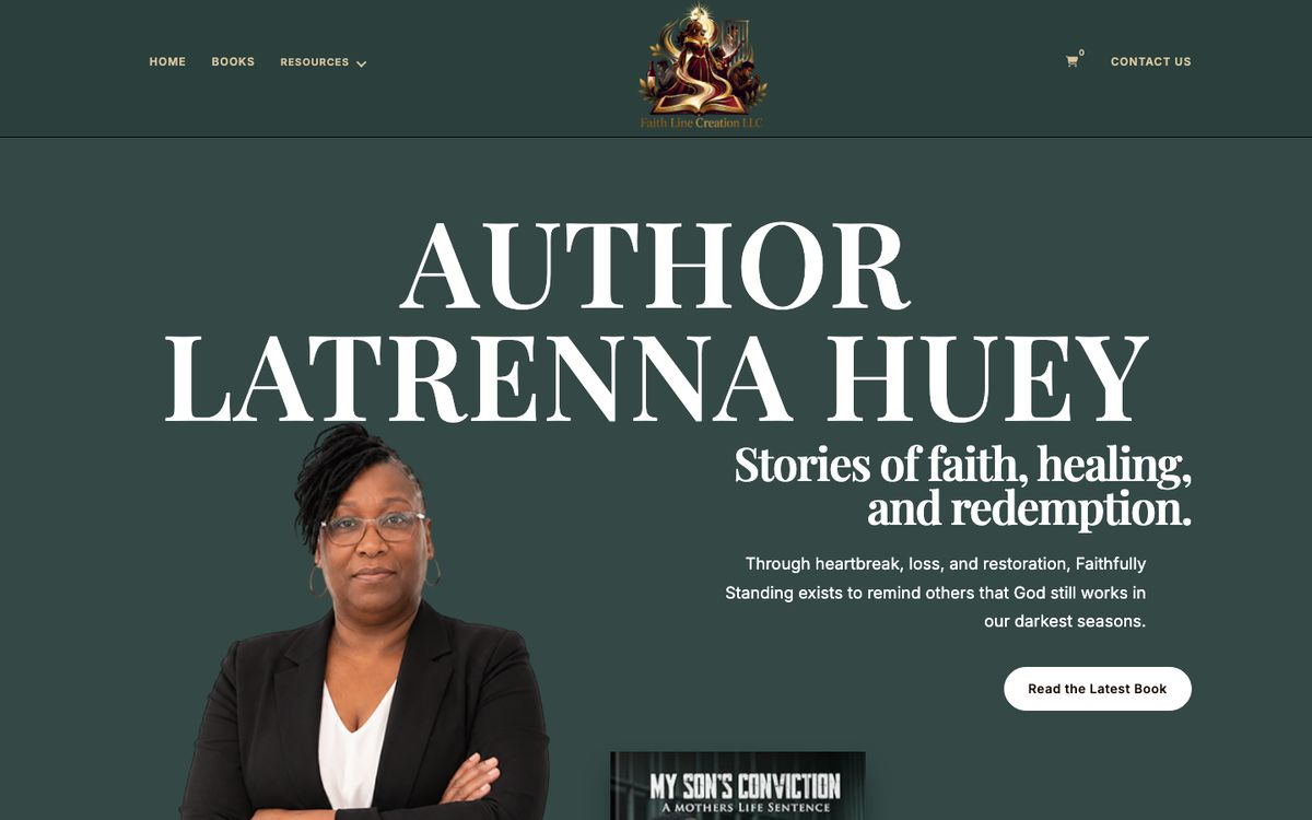 Faith Line Creation website homepage